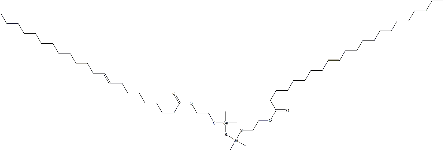 Bis[dimethyl[[2-(8-henicosenylcarbonyloxy)ethyl]thio]stannyl] sulfide Structure