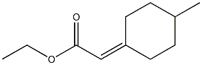 2-(4-Methylcyclohexylidene)acetic acid ethyl ester Structure