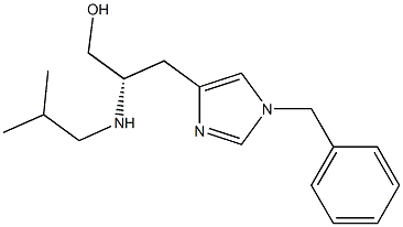 (2S)-3-(1-Benzyl-1H-imidazol-4-yl)-2-isobutylamino-1-propanol Structure