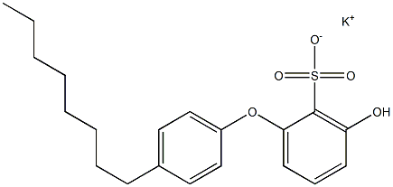 3-Hydroxy-4'-octyl[oxybisbenzene]-2-sulfonic acid potassium salt Structure