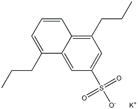 4,8-Dipropyl-2-naphthalenesulfonic acid potassium salt Structure