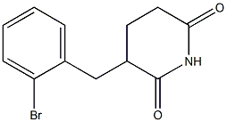 3-(2-Bromobenzyl)piperidine-2,6-dione 구조식 이미지
