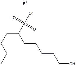 10-Hydroxydecane-5-sulfonic acid potassium salt 구조식 이미지