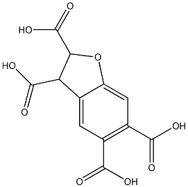 2,3-Dihydrobenzofuran-2,3,5,6-tetracarboxylic acid Structure