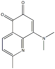 2-Methyl-8-(dimethylamino)quinoline-5,6-dione Structure