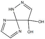 4,4-Dihydroxy-1,2,6,9-tetraazaspiro[4.4]nona-2,6,8-triene Structure