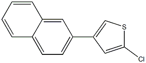 2-Chloro-4-(2-naphtyl)thiophene 구조식 이미지