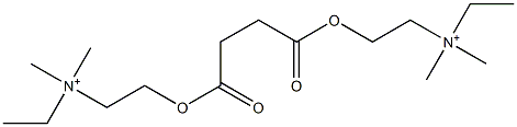 2,2'-[(1,4-Dioxo-1,4-butanediyl)bisoxy]bis(N-ethyl-N,N-dimethylethanaminium) 구조식 이미지