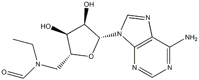 N-Ethyl-N-(5'-adenosyl)formamide 구조식 이미지