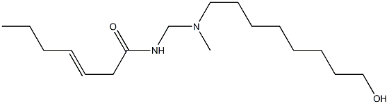 N-[[N-(8-Hydroxyoctyl)-N-methylamino]methyl]-3-heptenamide Structure