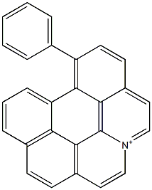 7-Phenyl-2a-azoniabenzo[ghi]perylene 구조식 이미지