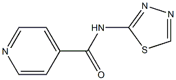 2-[(Isonicotinoyl)amino]-1,3,4-thiadiazole Structure