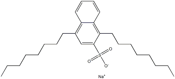 1,4-Dioctyl-2-naphthalenesulfonic acid sodium salt 구조식 이미지