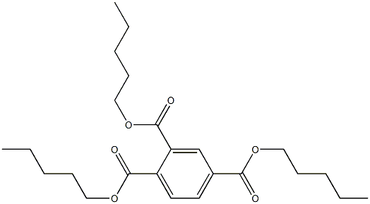 1,2,4-Benzenetricarboxylic acid tripentyl ester 구조식 이미지