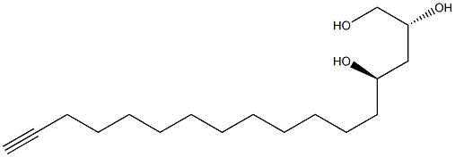 (2R,4R)-16-Heptadecyne-1,2,4-triol Structure