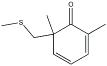 2,6-Dimethyl-6-[methylthiomethyl]-2,4-cyclohexadien-1-one Structure