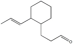 3-[2-(1-Propenyl)cyclohexyl]propanal 구조식 이미지