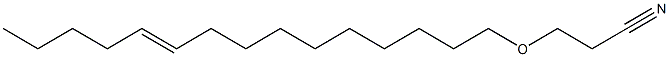 3-(10-Pentadecenyloxy)propionitrile Structure