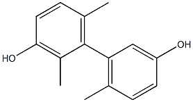 2,6,6'-Trimethyl-1,1'-biphenyl-3,3'-diol 구조식 이미지