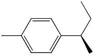 [R,(-)]-p-sec-Butyltoluene 구조식 이미지