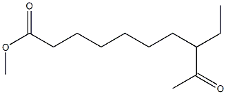 8-Ethyl-9-oxodecanoic acid methyl ester 구조식 이미지