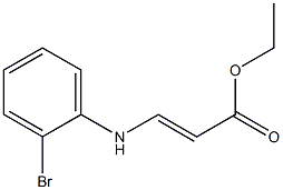 3-(2-Bromophenylamino)acrylic acid ethyl ester 구조식 이미지