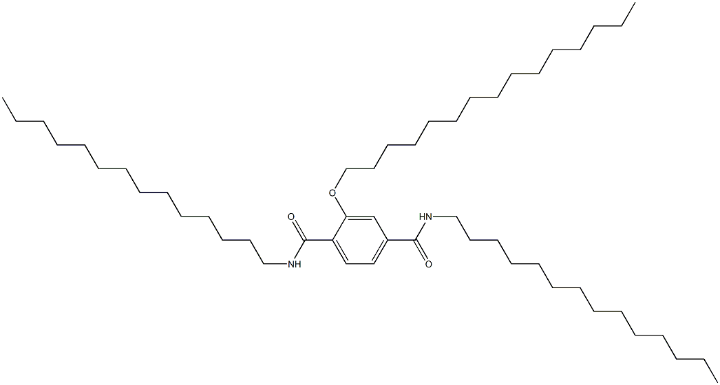 2-(Pentadecyloxy)-N,N'-ditetradecylterephthalamide 구조식 이미지