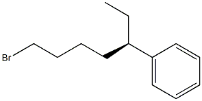 [R,(-)]-1-Bromo-5-phenylheptane 구조식 이미지