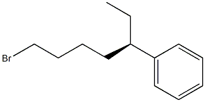 [R,(-)]-1-Bromo-5-phenylheptane Structure