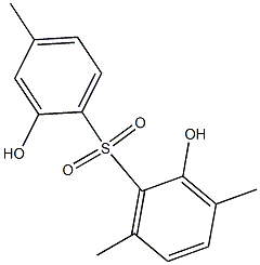 2,2'-Dihydroxy-3,4',6-trimethyl[sulfonylbisbenzene] Structure