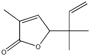 5-(1,1-Dimethyl-2-propenyl)-3-methyl-2(5H)-furanone Structure