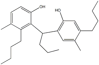 2,6'-Butylidenebis(3-butyl-4-methylphenol) 구조식 이미지