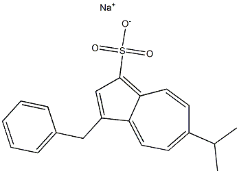 6-Isopropyl-3-benzylazulene-1-sulfonic acid sodium salt Structure