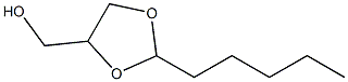 4-Hydroxymethyl-2-pentyl-1,3-dioxolane Structure