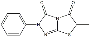 2-Phenyl-6-methylthiazolo[2,3-c][1,2,4]triazole-3,5(2H,6H)-dione 구조식 이미지