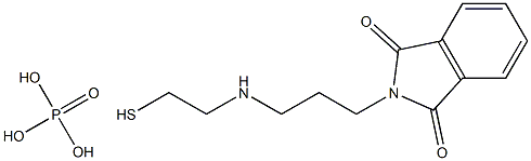 2-[3-(1,3-Dioxo-2,3-dihydro-1H-isoindol-2-yl)propylamino]ethanethiol phosphate Structure