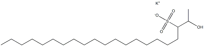 2-Hydroxyhenicosane-3-sulfonic acid potassium salt Structure