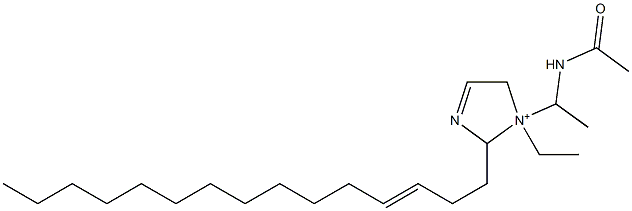 1-[1-(Acetylamino)ethyl]-1-ethyl-2-(3-pentadecenyl)-3-imidazoline-1-ium Structure