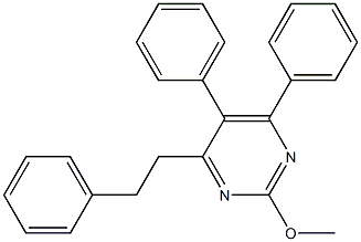 2-Methoxy-4-phenethyl-5,6-diphenylpyrimidine 구조식 이미지