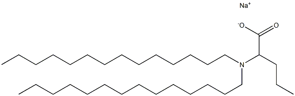 2-(Ditetradecylamino)valeric acid sodium salt 구조식 이미지