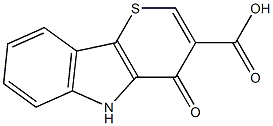 4,5-Dihydro-4-oxothiopyrano[3,2-b]indole-3-carboxylic acid 구조식 이미지