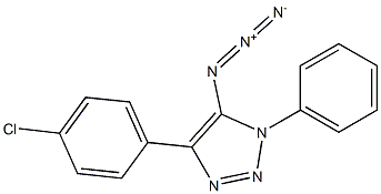 5-Azido-4-(4-chlorophenyl)-1-phenyl-1H-1,2,3-triazole Structure