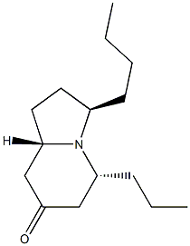 (3R,5R,8aS)-3-Butyl-5-propyl-1,2,3,5,6,8a-hexahydroindolizin-7(8H)-one 구조식 이미지