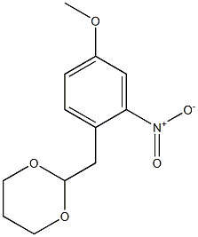 1-Nitro-2-(1,3-dioxan-2-ylmethyl)-5-methoxybenzene 구조식 이미지