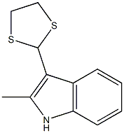 2-Methyl-3-(1,3-dithiolan-2-yl)-1H-indole 구조식 이미지