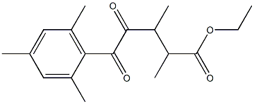 4-(2,4,6-Trimethylbenzoyl)-2,3-dimethyl-4-oxobutyric acid ethyl ester Structure
