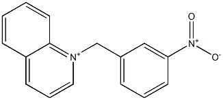 1-(3-Nitrophenylmethyl)quinolinium 구조식 이미지