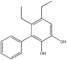 3-Phenyl-4,5-diethylbenzene-1,2-diol 구조식 이미지