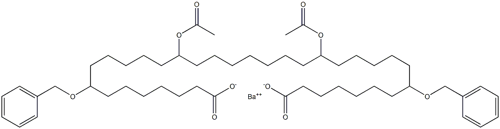 Bis(8-benzyloxy-14-acetyloxystearic acid)barium salt 구조식 이미지