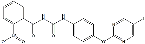 1-(2-Nitrobenzoyl)-3-[4-[(5-iodo-2-pyrimidinyl)oxy]phenyl]urea Structure